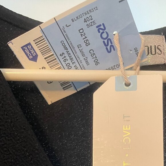 **SOLD** NWT Body Con Black & Tan Cross Dress (L) - Picture 8 of 8